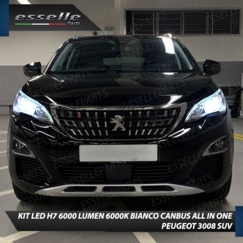 Kit Full LED H7 6000 LUMEN Anabbaglianti Specifici per Peugeot 3008 II