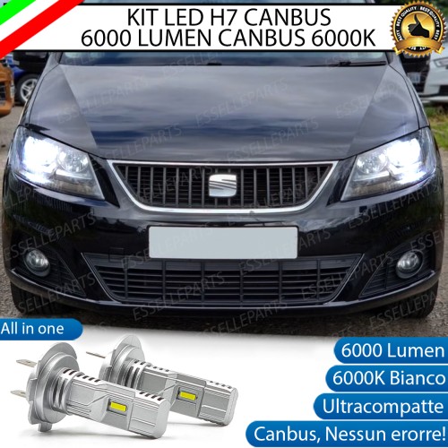 Kit Full LED H7 6000 LUMEN Anabbaglianti Specifici per Seat Alhambra 7N