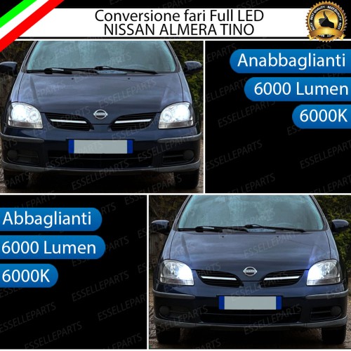 Conversione Fari a Led H7 per Nissan Almera Tino 6000K