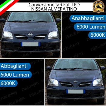 Conversione Fari a Led H7 per Nissan Almera Tino 6000K