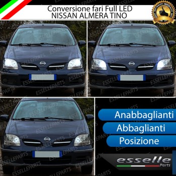 Conversione Fari Full LED per Nissan Almera Tino Lampade Compatte 6000K Bianco