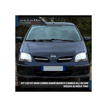 Conversione Fari a Led H7 per Nissan Almera Tino 6000K