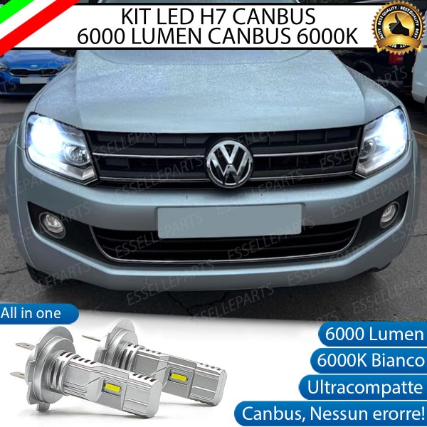 Kit Full LED H7 6000 LUMEN Anabbaglianti Specifici per Volkswagen Amarok
