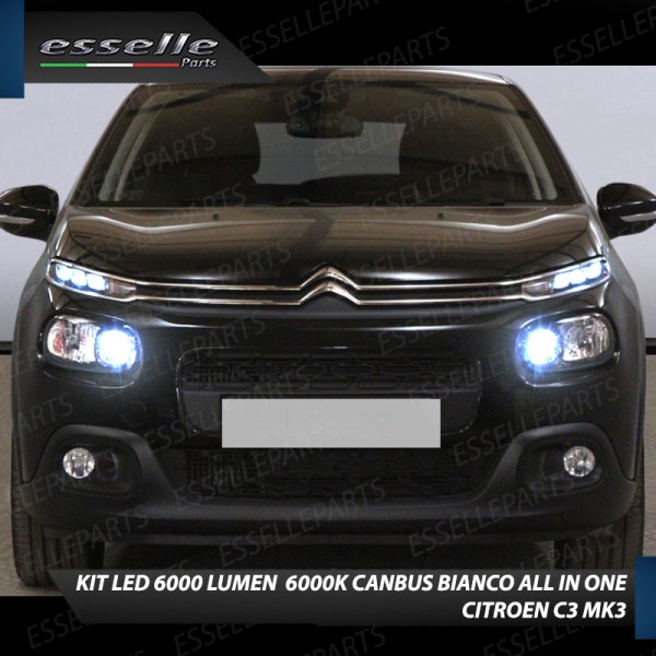 Kit Full LED coppia H7 6000 LUMEN Abbaglianti Specifici per Citroen C3 III