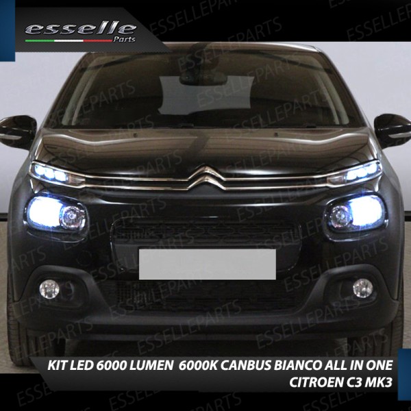 Kit Full LED coppia H7 6000 LUMEN Anabbaglianti Specifici per Citroen C3 III