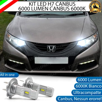 Kit Full LED coppia H7 6000 LUMEN Abbaglianti Specifici per Honda Civic 9G Kit Full LED coppia H7 6000 LUMEN Abbaglianti Specifici per Honda Civic 9G