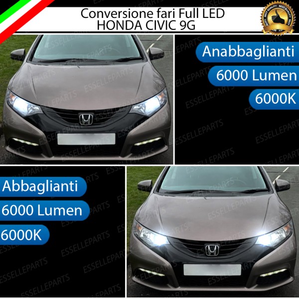 Conversione Fari Full LED specifica per Honda Civic (9G)