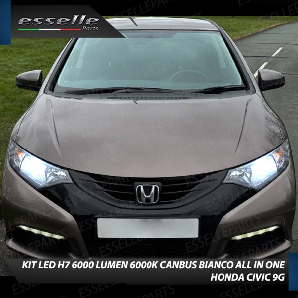 Kit Full LED H7 6000 LUMEN Anabbaglianti Specifici per Honda Civic 9G