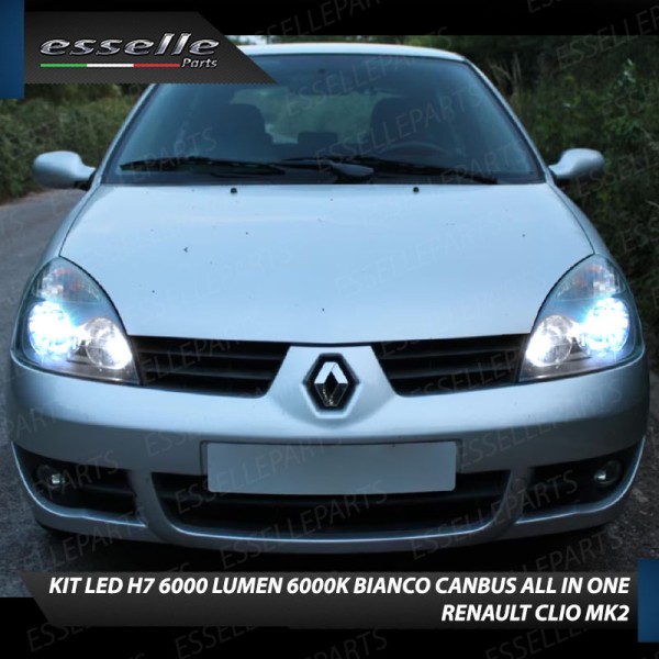 Kit Full LED H7 ULTRA COMPATTA 6000 Lumen 6000K Anabbaglianti Renault Clio MK2