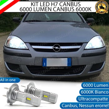 Kit Full LED coppia H7 6000 LUMEN Anabbaglianti Specifici per Opel Corsa C Kit Full LED coppia H7 6000 LUMEN Anabbaglianti Specifici per Opel Corsa C
