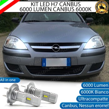 Kit Full LED coppia H7 6000 LUMEN Abbaglianti Specifici per Opel Corsa C Kit Full LED coppia H7 6000 LUMEN Abbaglianti Specifici per Opel Corsa C