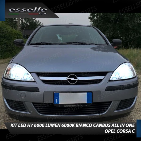 Kit Full LED coppia H7 6000 LUMEN Anabbaglianti Specifici per Opel Corsa C