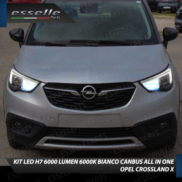 Kit Full LED H7 6000 LUMEN Anabbaglianti Specifici per Opel Crossland X