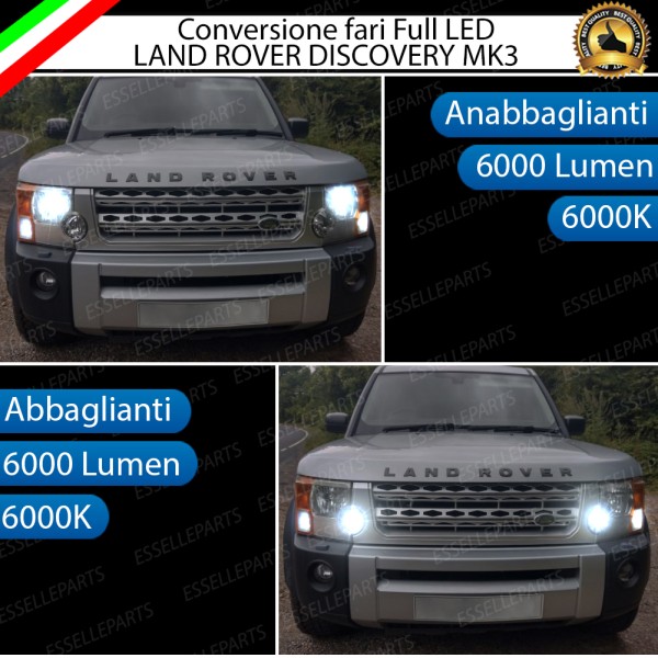 Conversione Fari a Led H7 per Land Rover Discovery MK3 6000K