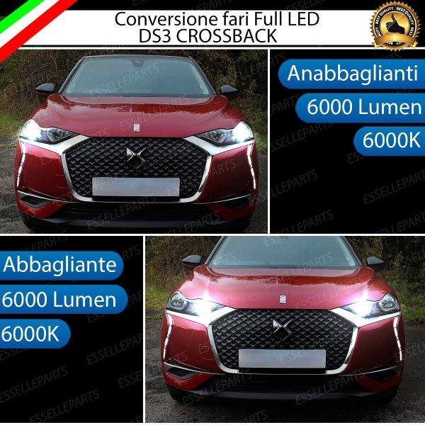 Conversione Fari Full LED specifica per Citroen DS3 Crossback