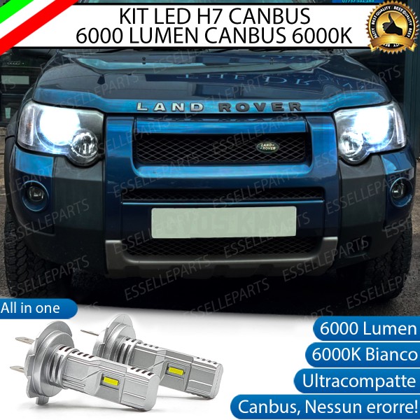 Kit Full LED H7 6000 LUMEN Anabbaglianti per Land Rover Freelander Restyling