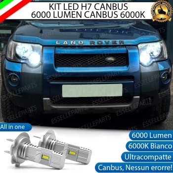 Kit Full LED coppia H7 6000 LUMEN Abbaglianti per Land Rover Freelander Restyling