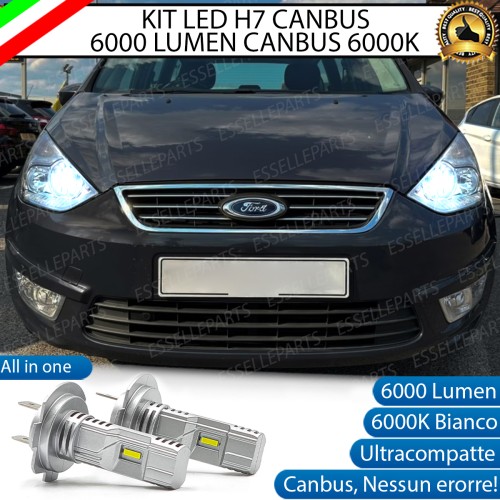 Kit Full LED H7 6000 LUMEN Anabbaglianti Specifici per Ford Galaxy MK2