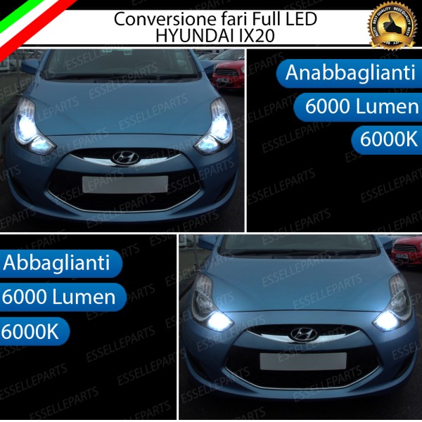 Conversione Fari Full Led H7 per Hyundai IX20 6000K Canbus