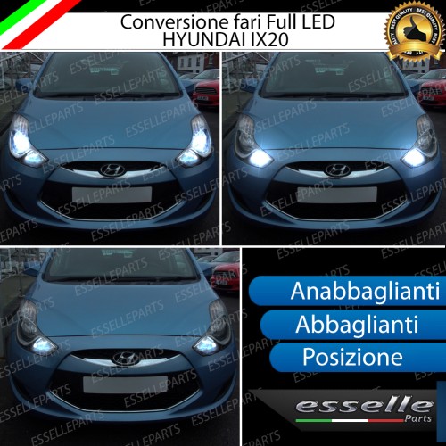 Conversione Fari Full LED per Hyundai IX20 Lampade Compatte 6000K Bianco Canbus