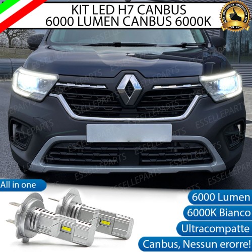 Kit Full LED H7 6000 LUMEN Anabbaglianti Specifici per Renault Kangoo 3
