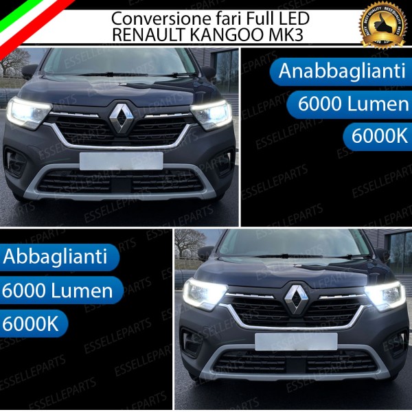 Conversione Fari Full LED specifica per Renault Kangoo 3