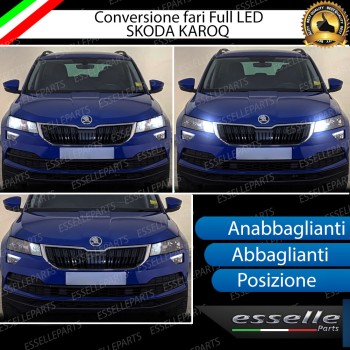 Conversione Fari Full LED per Skoda Karoq 6000K Canbus