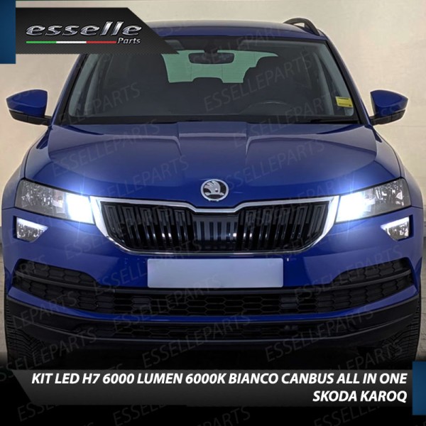 Conversione Fari Full LED per Skoda Karoq 6000K Canbus