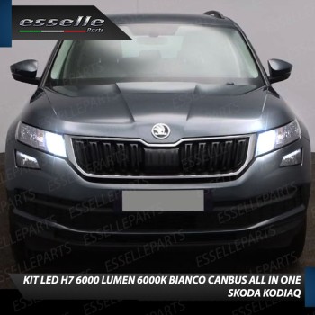 Kit Full LED coppia H7 6000 LUMEN Abbaglianti Specifici per Skoda Kodiaq