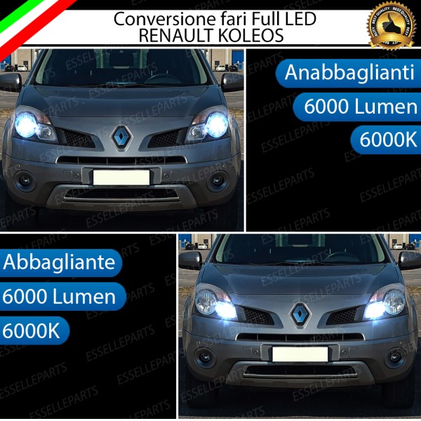 Conversione Fari Full Led H7 per Renault Koleos 6000K Canbus