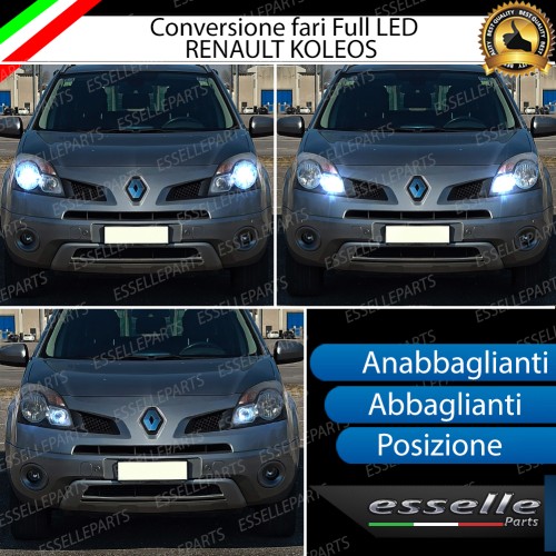 Conversione Fari Full LED per Renault Koleos Lampade Compatte 6000K Bianco