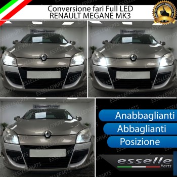 Lampade Compatte LED Per Fari Renault Megane 3 Bianco 6000K