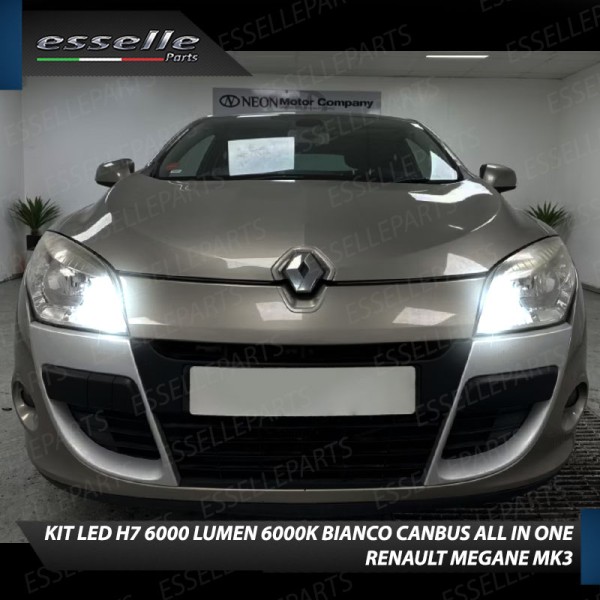 Lampade Compatte LED Per Fari Renault Megane 3 Bianco 6000K
