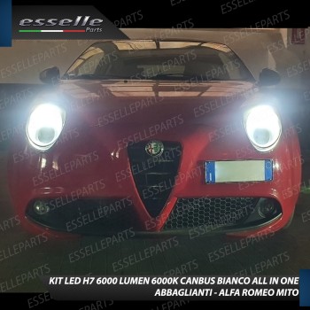 Kit Full LED coppia H7 6000 LUMEN Abbaglianti Specifici per Alfa Romeo Mito