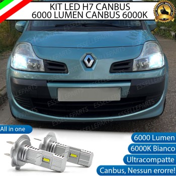 Kit Full LED coppia H7 6000 LUMEN Anabbaglianti Specifici per Renault Modus