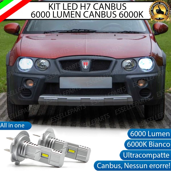 Kit Full LED H7 6000 LUMEN Anabbaglianti Specifici per Rover Streetwise