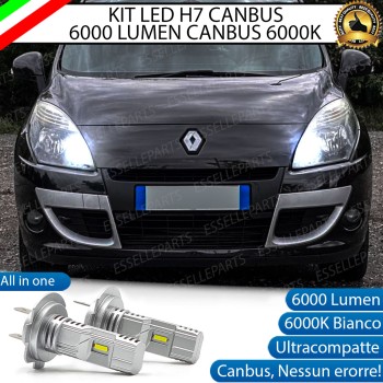 Kit Full LED H7 6000 Lumen 6000K Abbaglianti Renault Scenic Xmod con fari a parabola Kit Full LED H7 6000 Lumen 6000K Abbaglianti Renault Scenic Xmod con fari a parabola