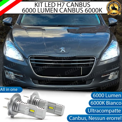 Kit Full LED coppia H7 6000 LUMEN Anabbaglianti Specifici per Peugeot 508