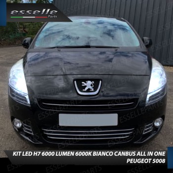 Kit Full LED H7 6000 Lumen 6000K bianco Abbaglianti Peugeot 5008 Restyling