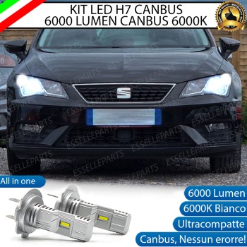 Kit Full LED H7 6000 Lumen 6000K bianco Anabbaglianti Seat Leon 3 5F