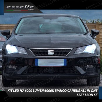 Conversione Fari Full LED 6000K bianco ghiaccio per Seat Leon 3 5F Pre-Restyling