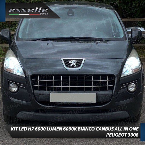 Conversione Fari Full LED per Peugeot 3008 Restyling LED Compatti 6000K Bianco