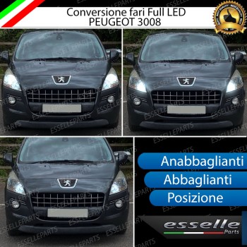 Conversione Fari Full LED per Peugeot 3008 Restyling LED Compatti 6000K Bianco