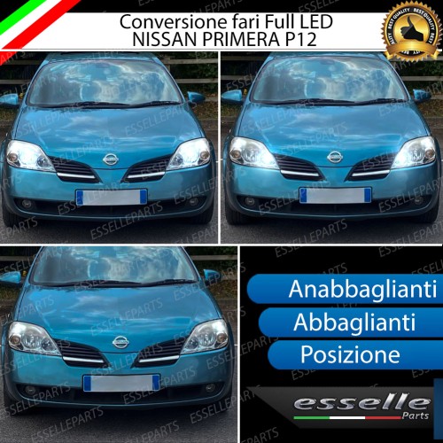 Conversione Fari Full LED per Nissan Primera MK3 Lampade Compatte 6000K Bianco