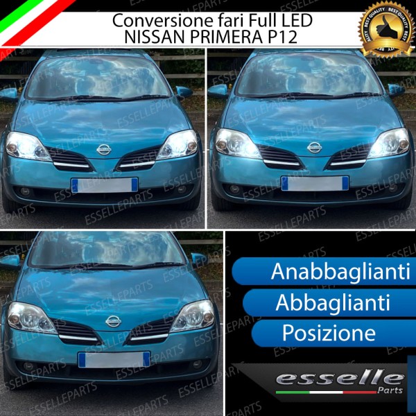 Conversione Fari Full LED per Nissan Primera MK3 Lampade Compatte 6000K Bianco