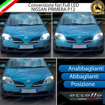 Conversione Fari Full LED per Nissan Primera MK3 Lampade Compatte 6000K Bianco