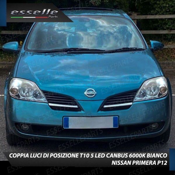 Conversione Fari Full LED per Nissan Primera MK3 Lampade Compatte 6000K Bianco