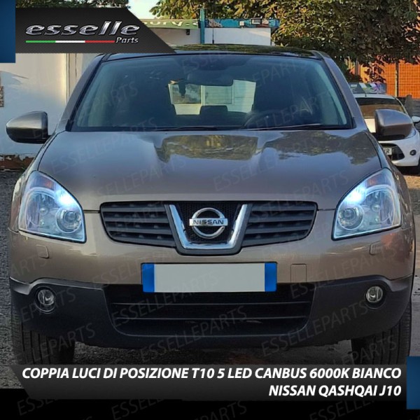 Conversione Fari Full LED per Nissan Qashqai J10 Lampade Compatte 6000K Bianco
