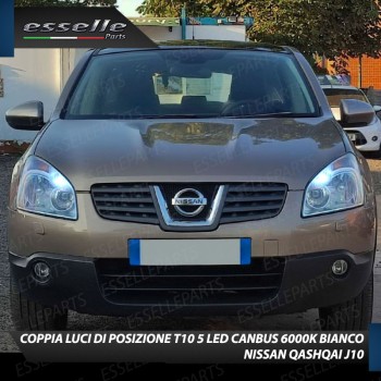 Conversione Fari Full LED per Nissan Qashqai J10 Lampade Compatte 6000K Bianco