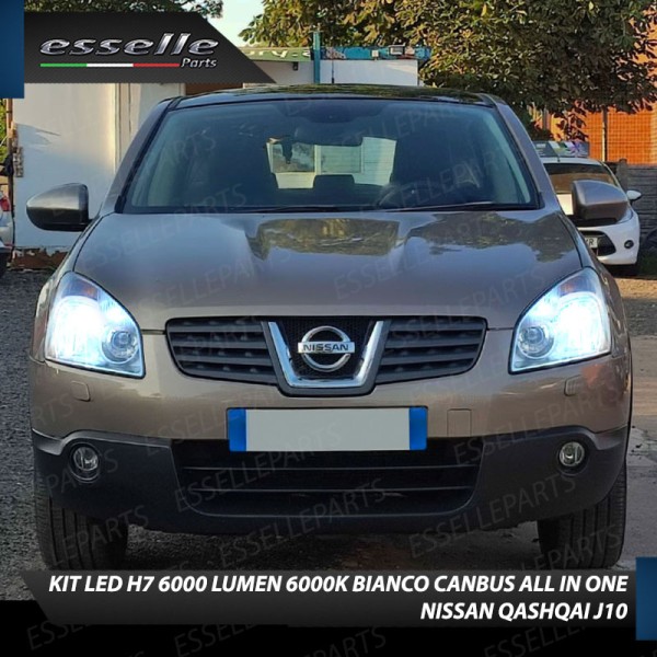Conversione Fari Full LED per Nissan Qashqai J10 Lampade Compatte 6000K Bianco